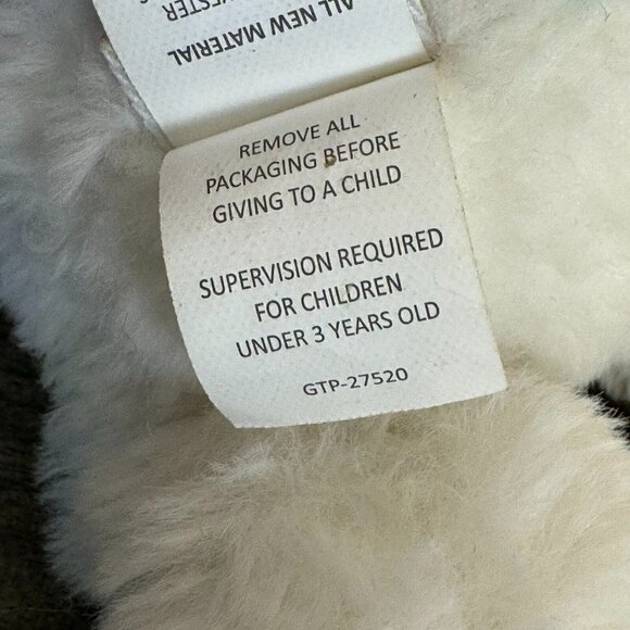 Mudpie Soft Plush Bunny Floppy Ears Animal Stuffed Toy Blue White - Picture 7 of 9